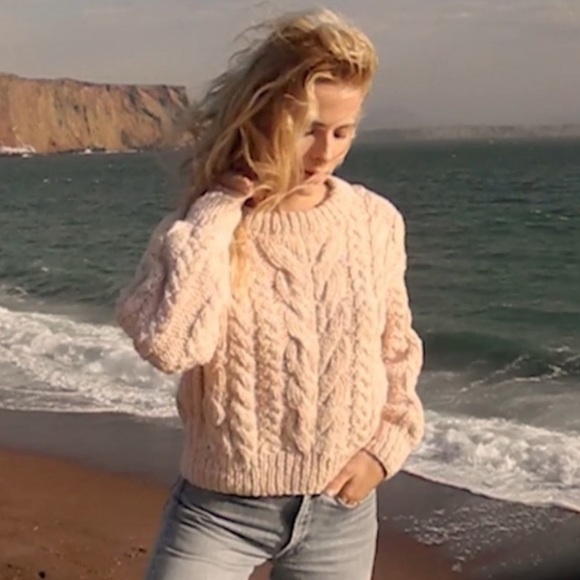 Doen Sweaters - Doen bee pink cloud speckled sweater